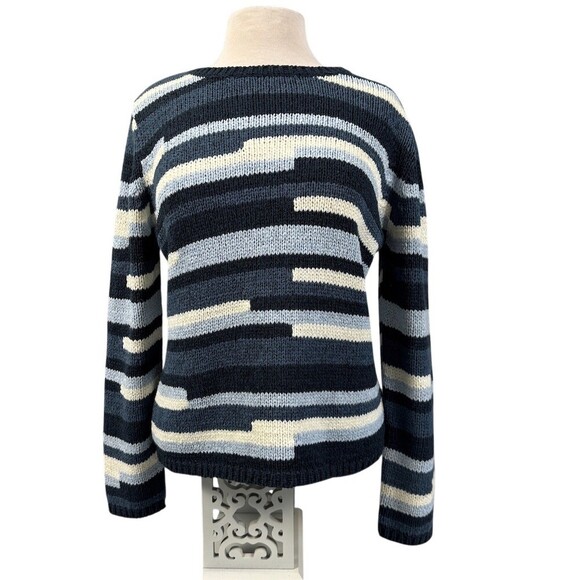 skyr Sweaters - Vintage Skyr Sweater Womens Size M Striped Chunky Knit